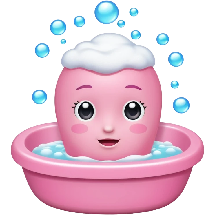 pink Bubble bath emoji