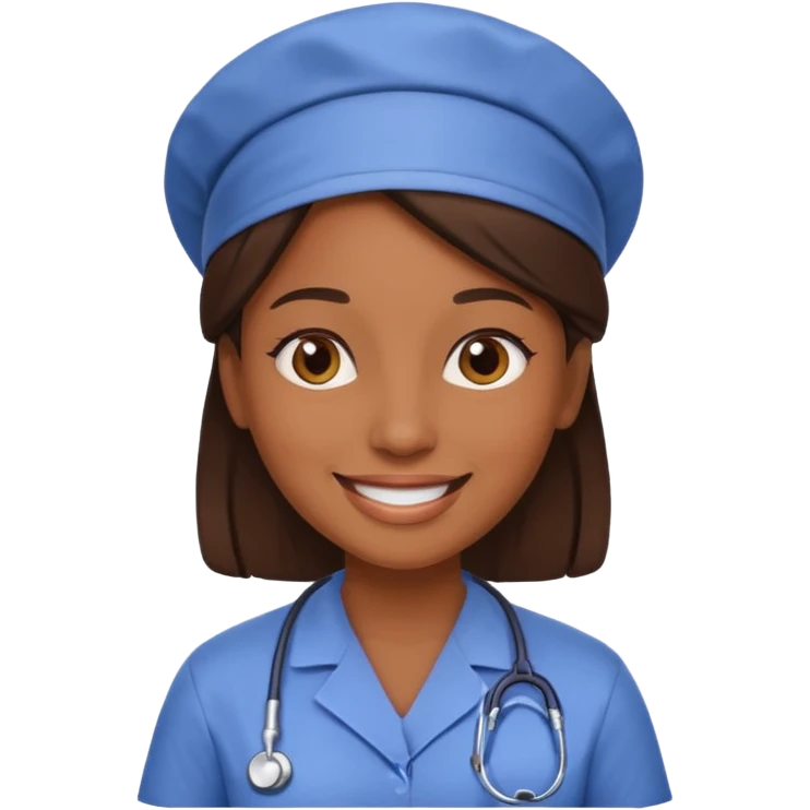 woman health worker emoji