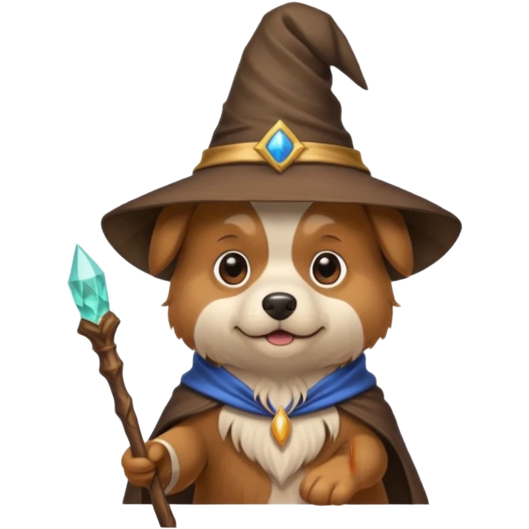 Dog wizard emoji