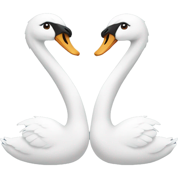 swan both side  emoji