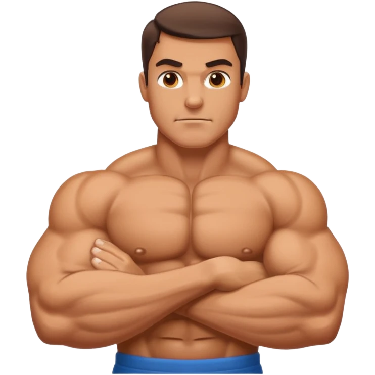 Strong man flexing emoji