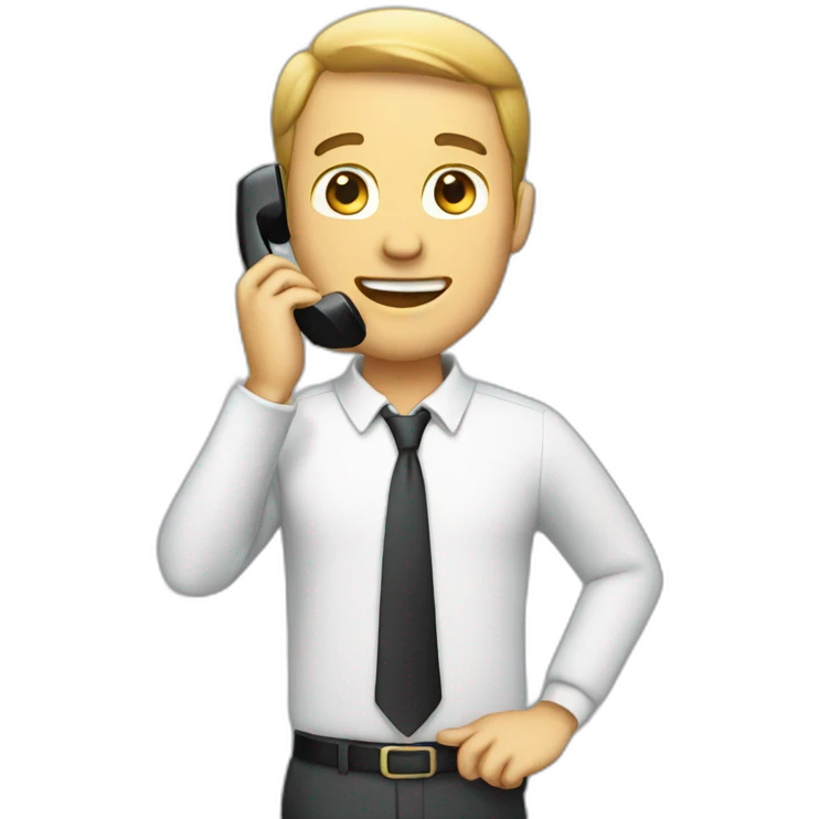 guy on phone emoji