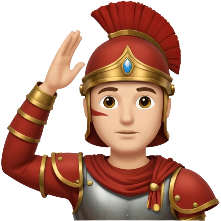 an ancient roman republic soldier saluting emoji