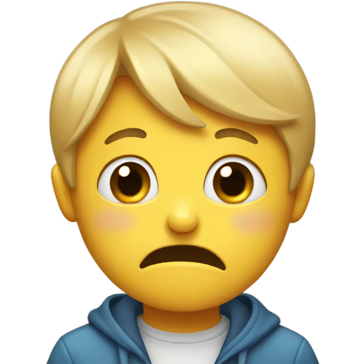 Embarrassed face emoji
