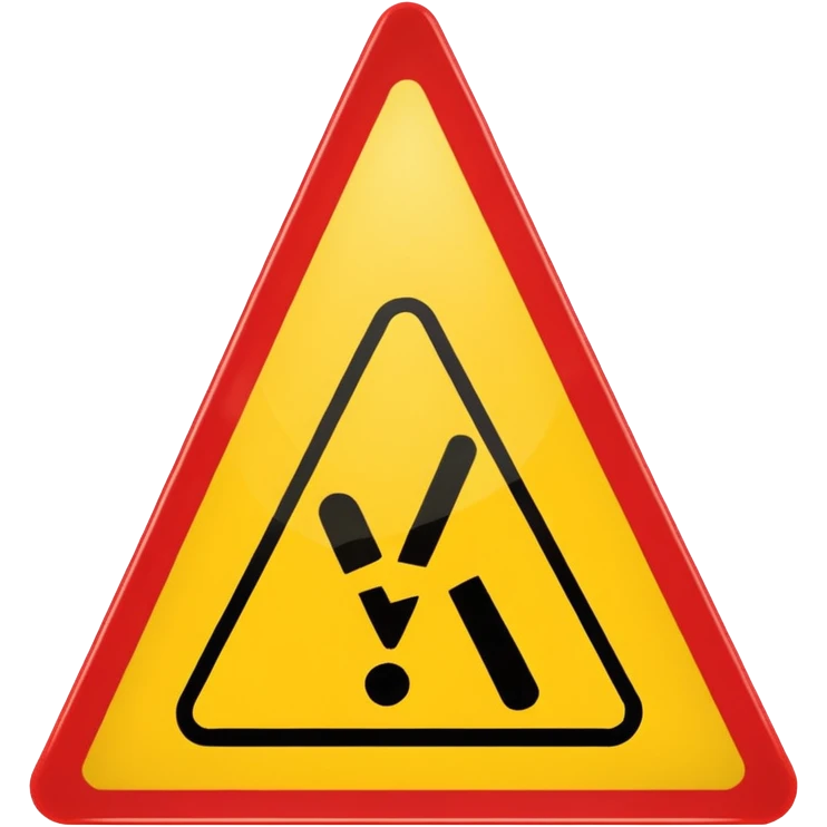Caution sign emoji