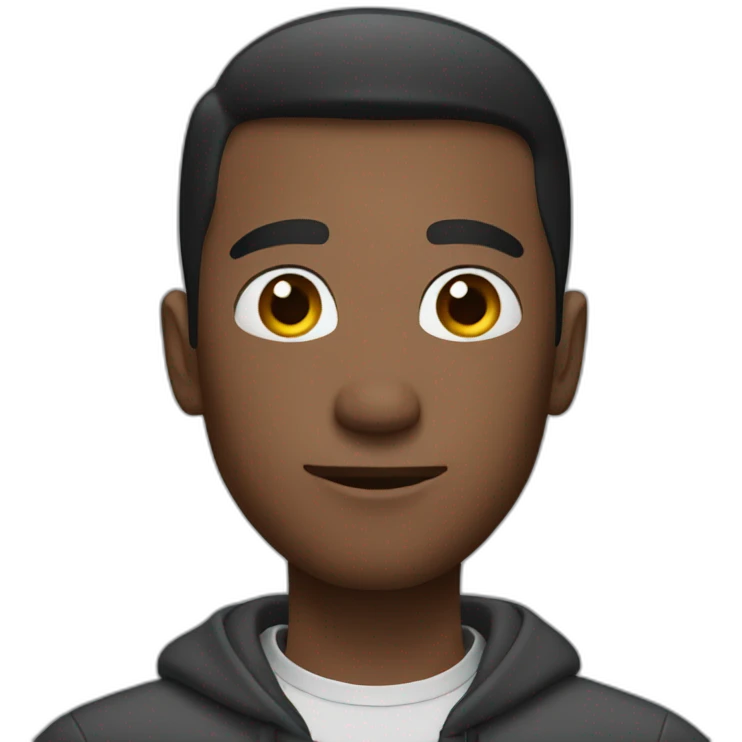 Guy with air pod emoji