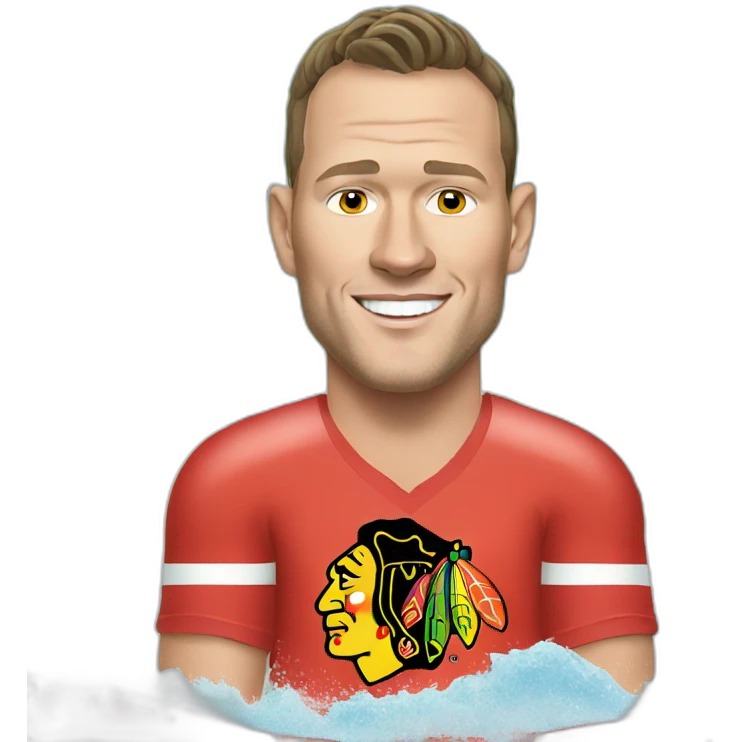 Jonathan Toews as beach bum emoji