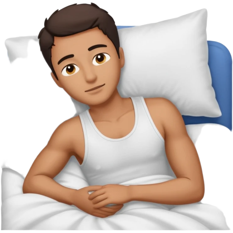 Masculine woman spooning in bed emoji