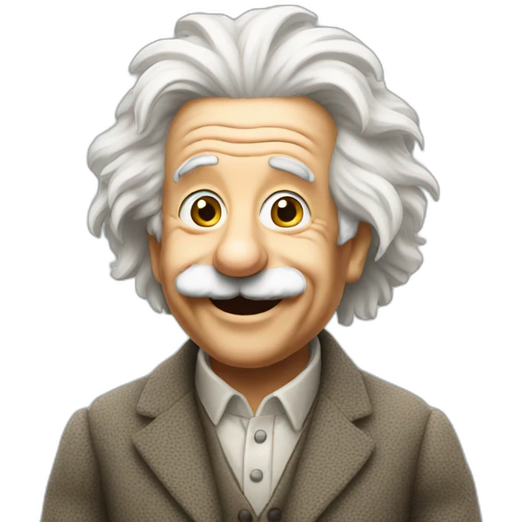 einstein happy emoji