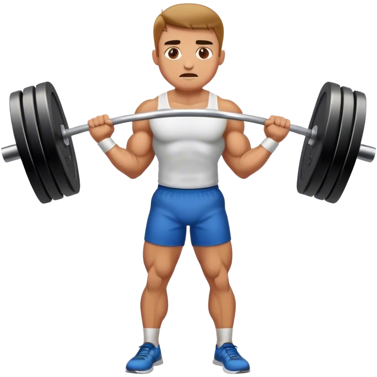 barbell shrugs emoji