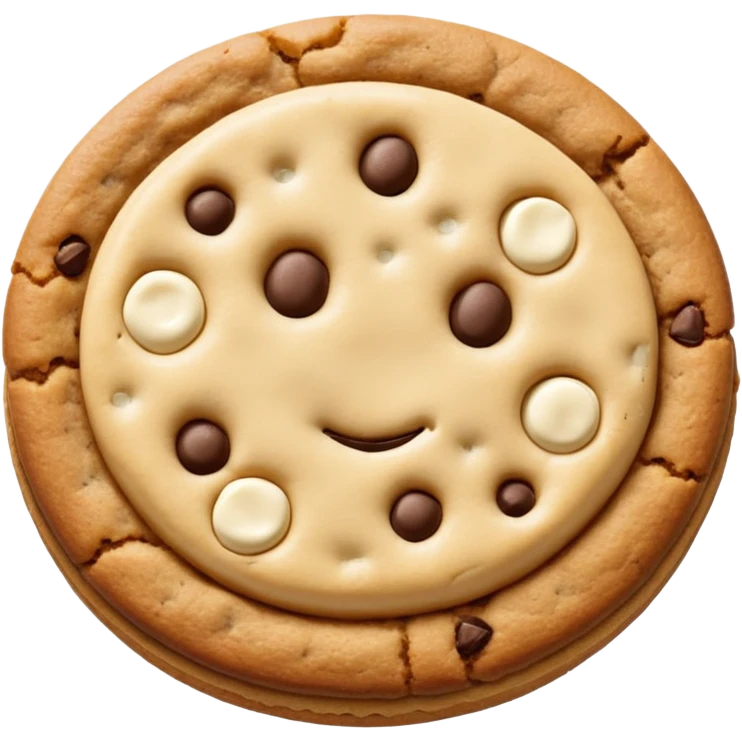 White chocolate chip chips ahoy cookie emoji