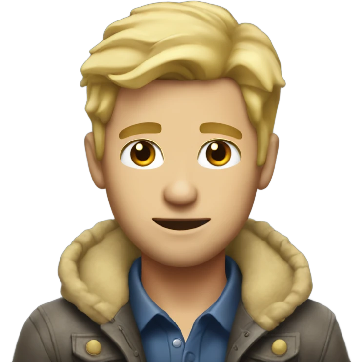 dirty blonde hot guy emoji