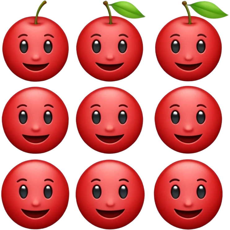 Cherry red emojis  emoji