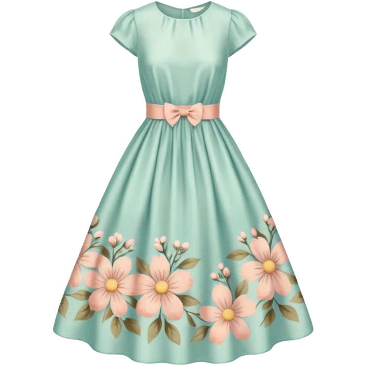 Cottagecore style  vintage material dress emoji