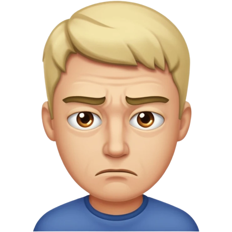 guy side eyeing in disgust ￼￼ emoji