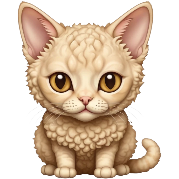 Devon Rex cat emoji