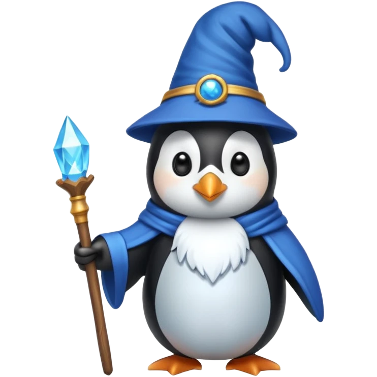 Penguin Wizard emoji