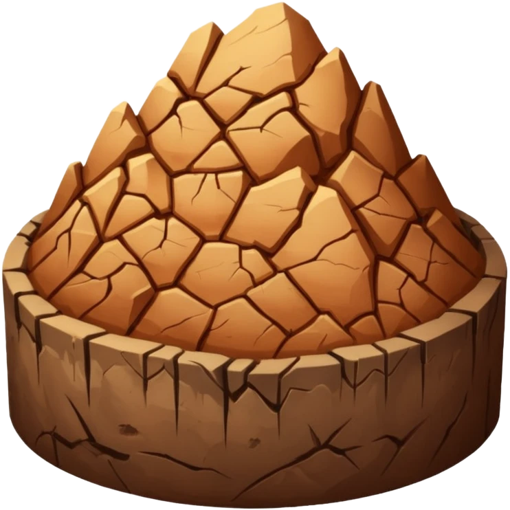 Brown earth emoji