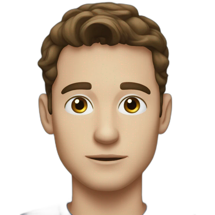 Tobey mcguire lunette et yeux bleu emoji