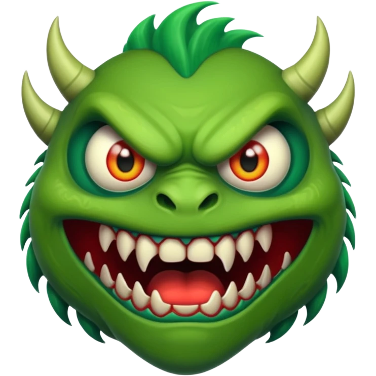 Monster with scary eyes emoji