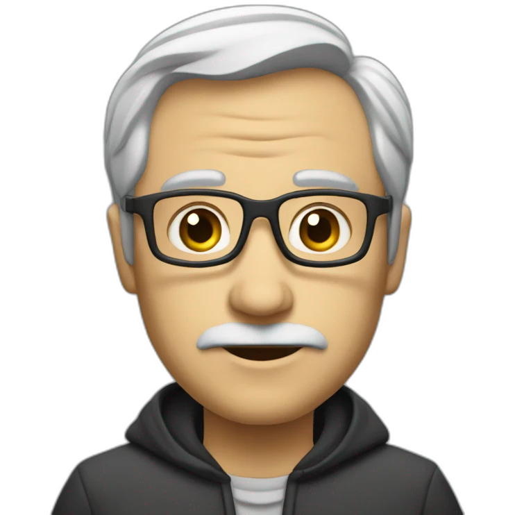 informaticien chauve emoji