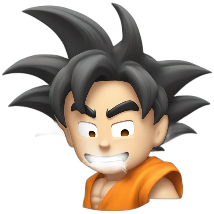 Goku vaping emoji