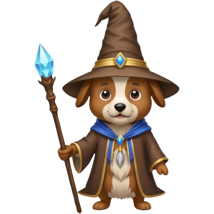 Dog wizard emoji