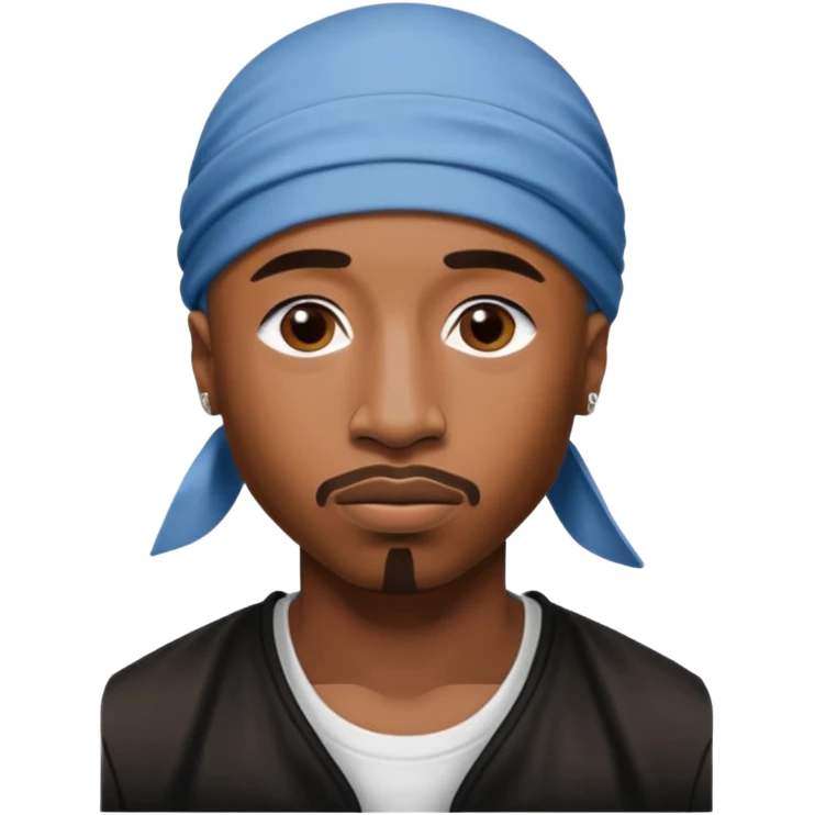 2Pac only face and durage emoji