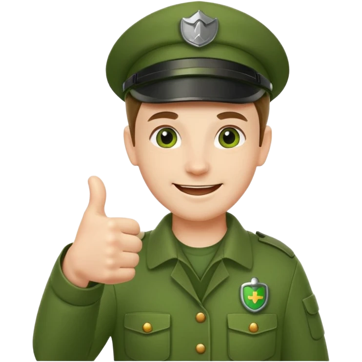 Happy Game keeper with thumbs up emoji