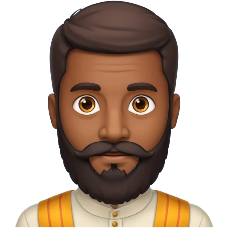 Sri Lankan man with full beard  emoji