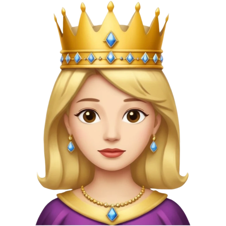 Queen with the number 67 all around her emoji