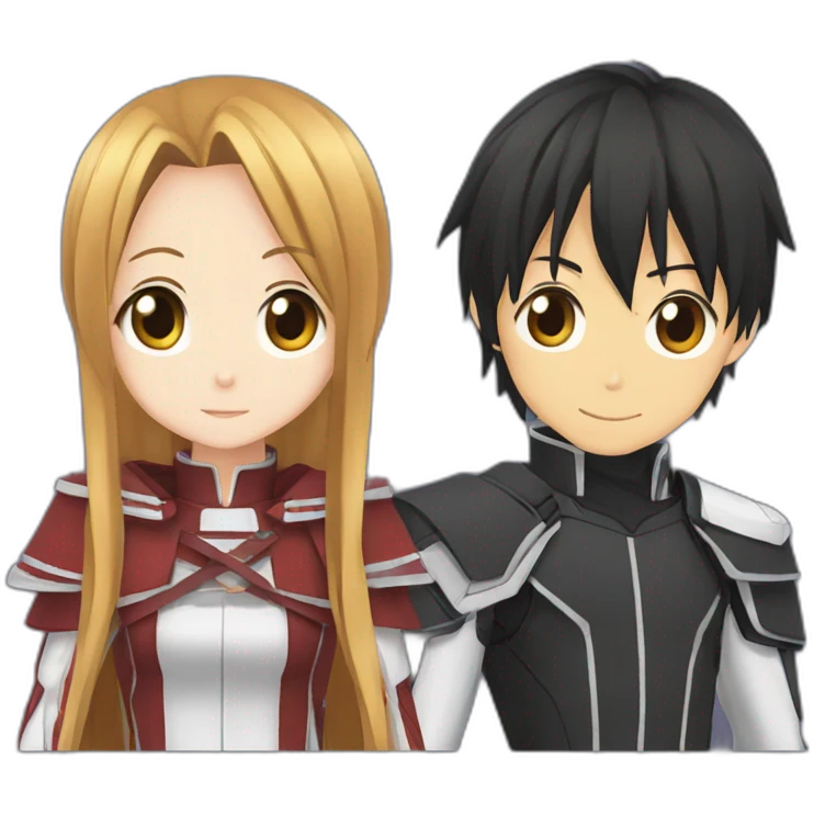 Kirito and asuna emoji