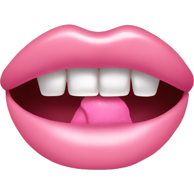  pink lipgloss emoji