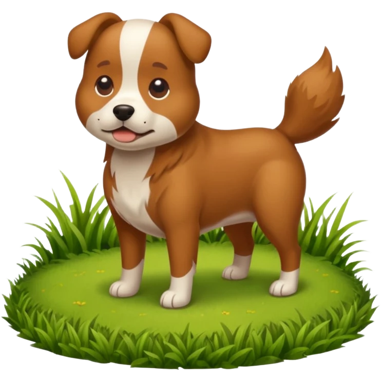 Dog pooping emoji