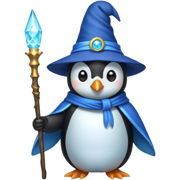 Penguin Wizard emoji