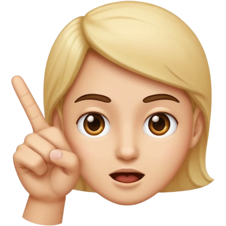 A face flipping off emoji