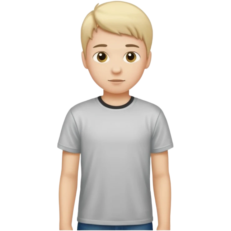 Make a naked boy standing emoji