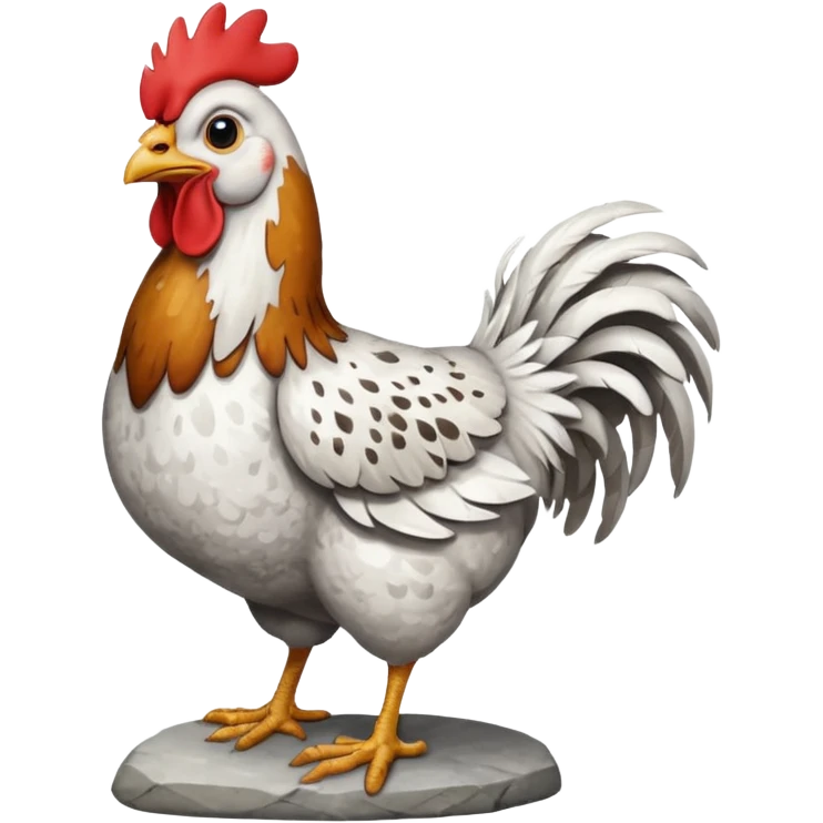 stone texture  chicken emoji