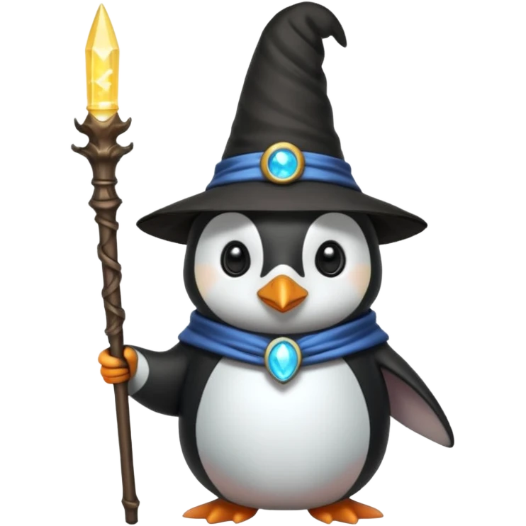Penguin Wizard emoji