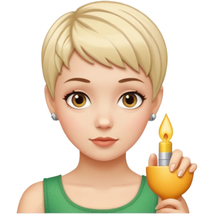 white girl pixie cut  emoji