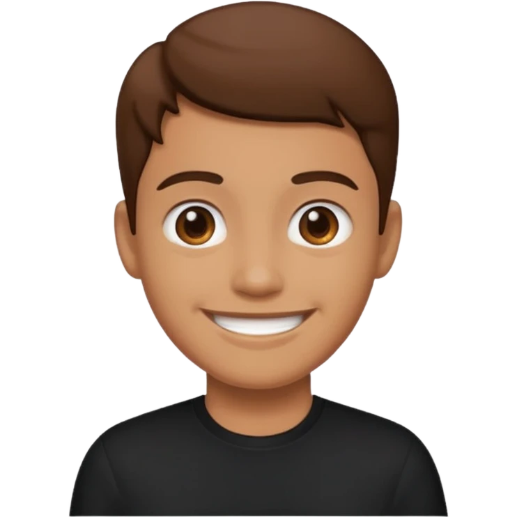 ⁶🤷🏾‍♂️⁷ change color of the shirt to black  emoji