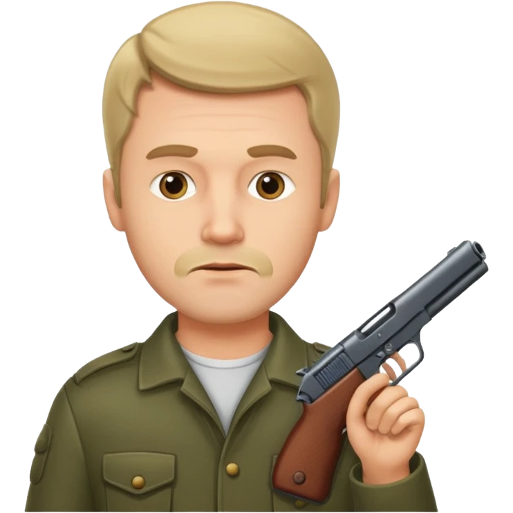 Man with gun to chin  emoji