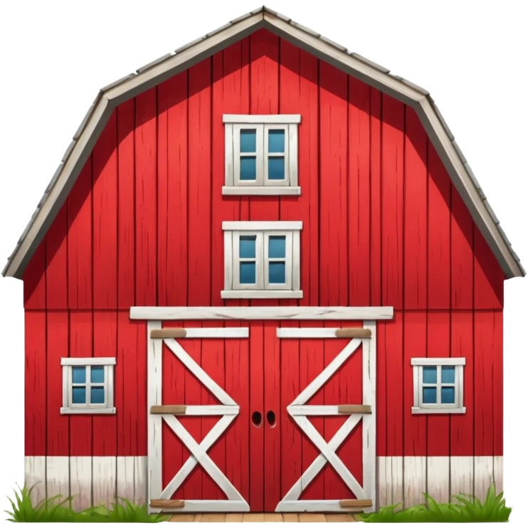 red barn emoji