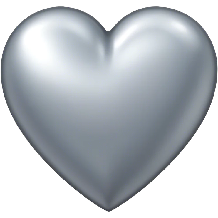 Silver heart emoji
