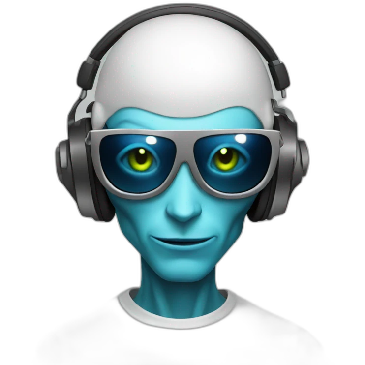 alien DJ emoji