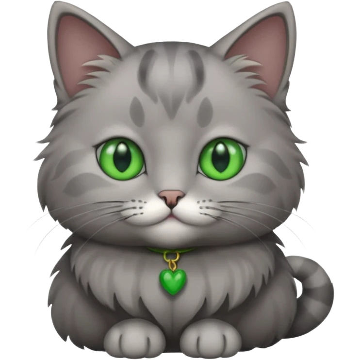 Grey cat emoji