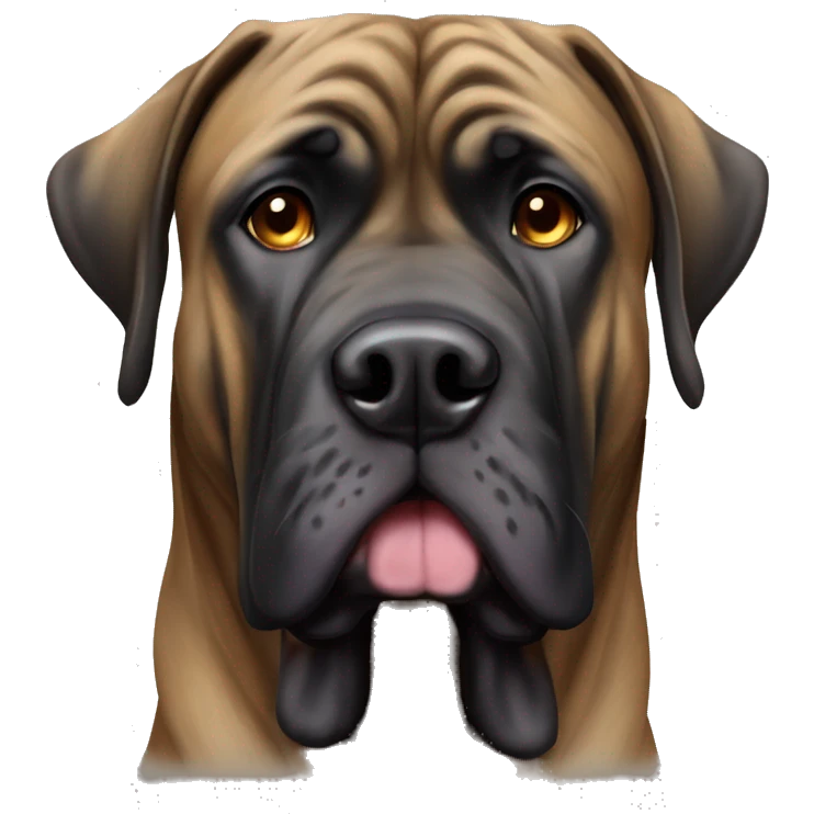 Brindle English mastiff  emoji