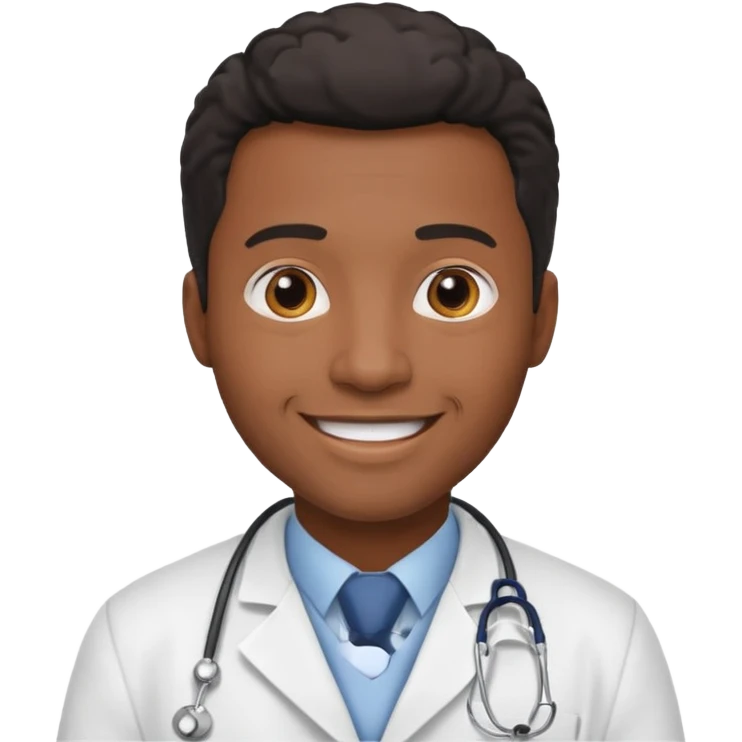 Black Male Doctor emoji