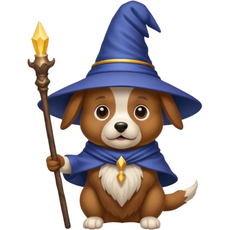 Dog wizard emoji