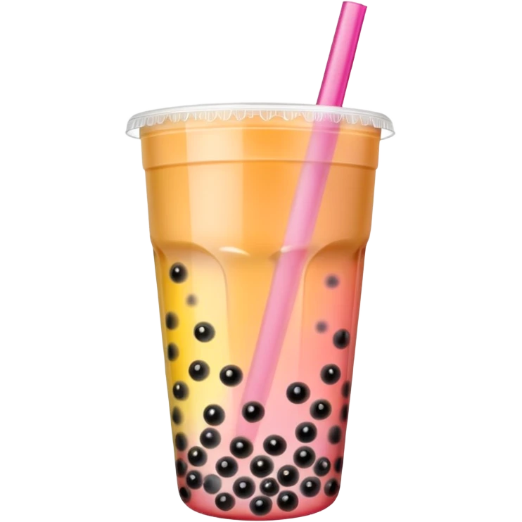 Bubble Tea with fruit tea emoji